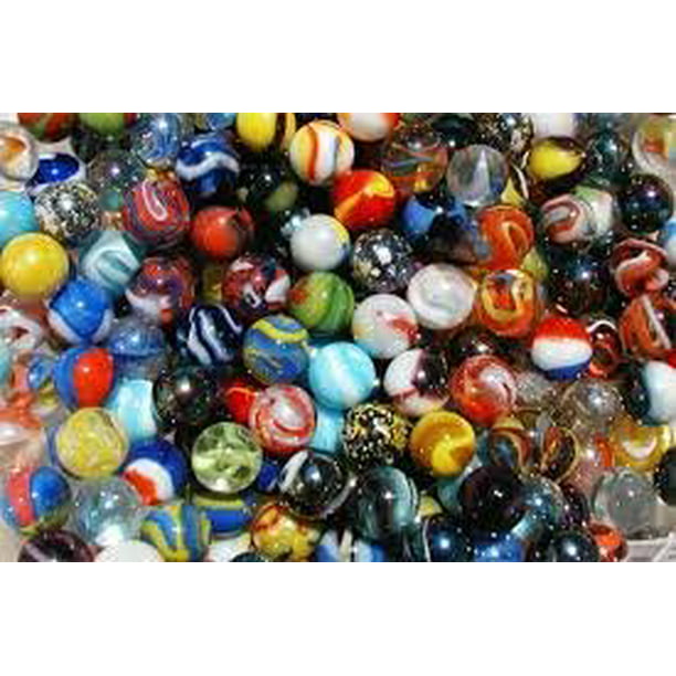 House of Marbles 48 Assorted 5/8inch Player Marbles 